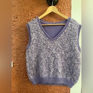 Women’s Purple/Lavender Ombre Knit V-Neck Sweater Vest- Unsized